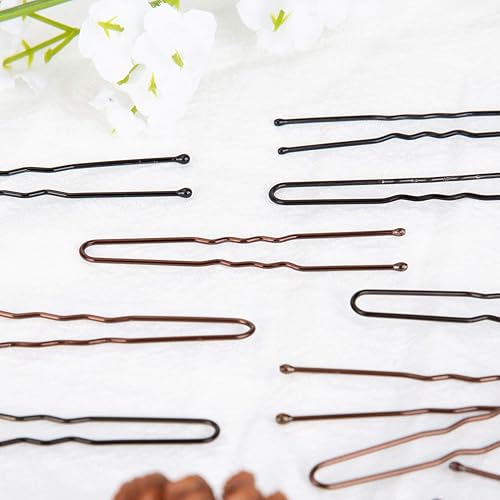 Miniatura 4 de AIEX Juego de 200 horquillas para el pelo en forma de U, pinzas para el cabello para mujeres y niñas y peluquería con caja de almacenamiento, color