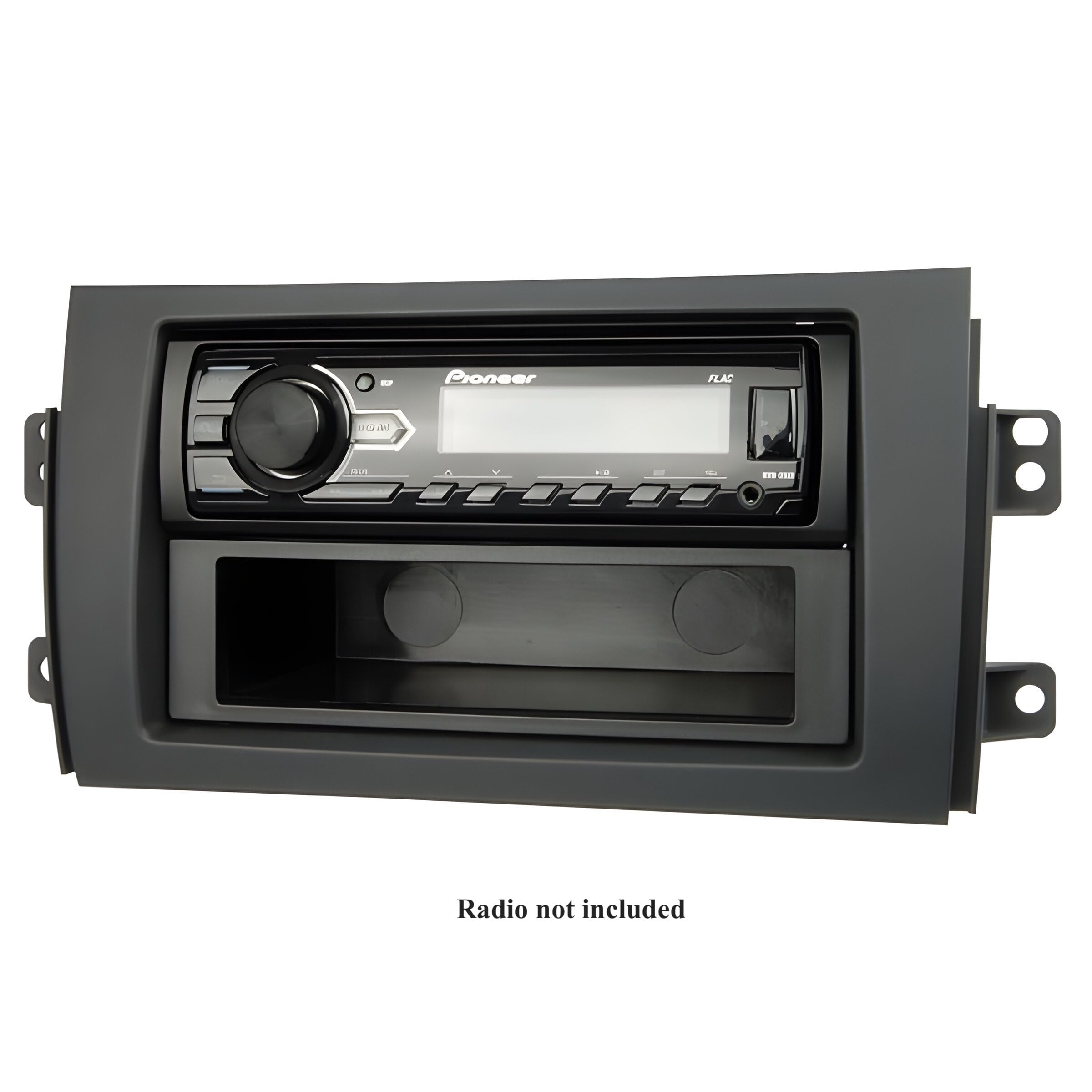 Sound Way Kit Montaggio Adattatore Autoradio, Mascherina 1 DIN / 2 DIN Compatibile con Suzuki SX4 2007-2014 /Fiat Sedici 2006-2014