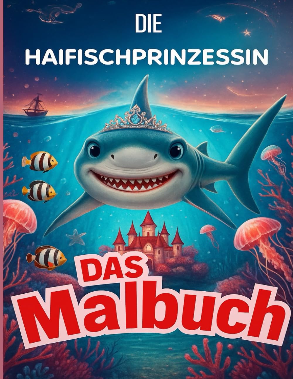 Die Haifischprinzessin - Das Malbuch