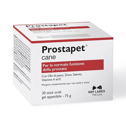 NBF Lanes - Prostapet Cane, Gel apetecible 30 sobres de 2,5 g, para la funcionalidad normal de la próstata