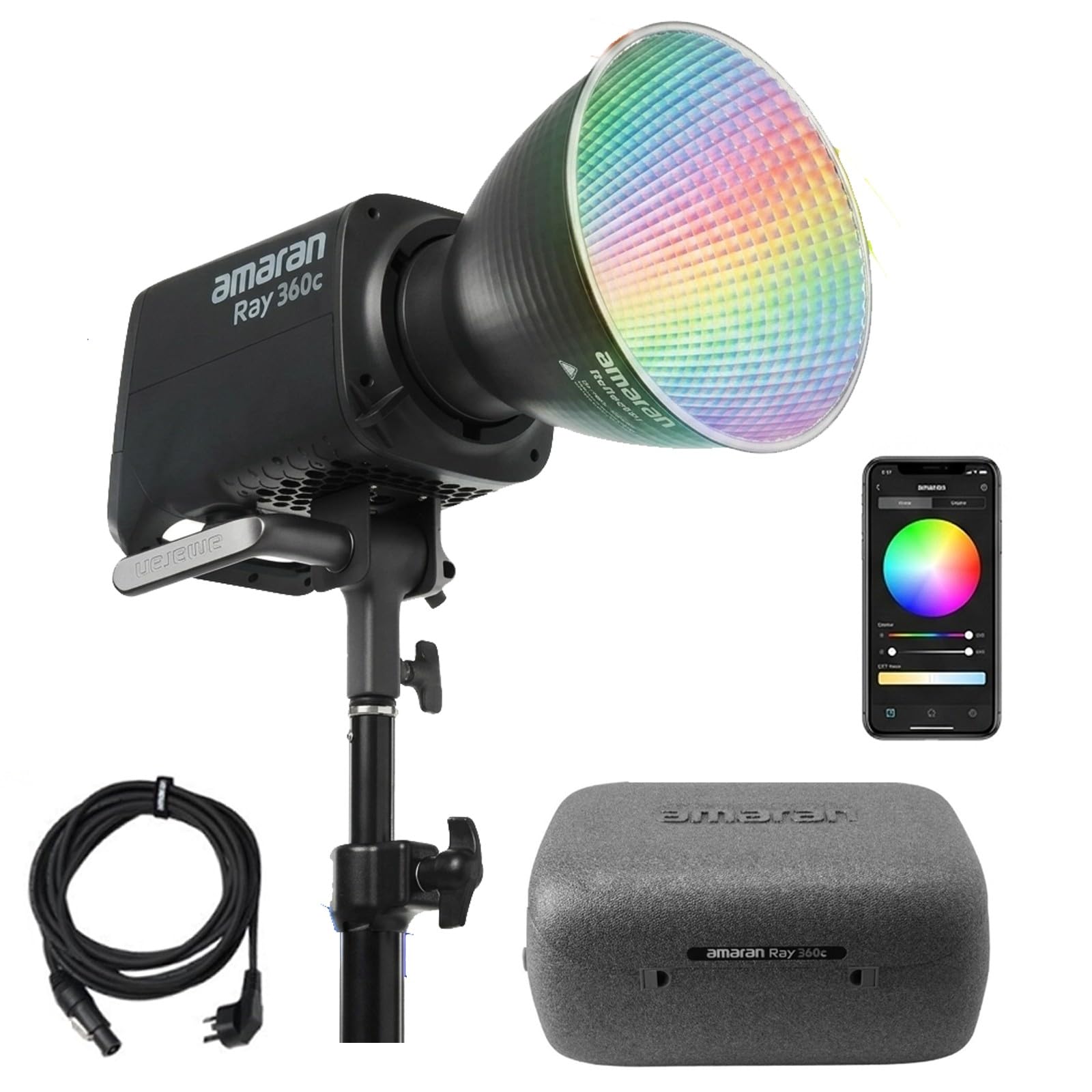 【5月1日23:59まで限定値下げ】amaran Ray 360c LEDライト Amazon.co.jp: Amaran Ray 360c Full Color RGB Video Light, Supports