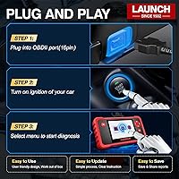 Vista 3 de LAUNCH CRP123 V2.0 OBD2 Scanner-2026 New Model Engine/ABS/SRS/Transmission Diagnostic Scan Tool SRS Airbag Code Reader,3 Reset Oil Service/Throttle