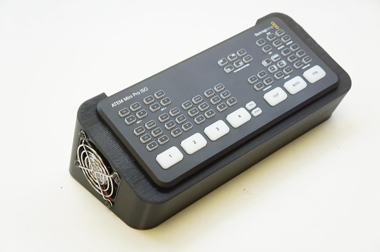 3DEXL Angled Pro Streamer Stand Tower for ATEM Mini Pro 30 Degree (with Cooling Fans)