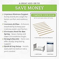 Vista 7 de CC KITS Juego de ocho (8) listones de madera maciza de 54 pulgadas de tamaño matrimonialdoble, para uso en kits de conversión de cuna, marco