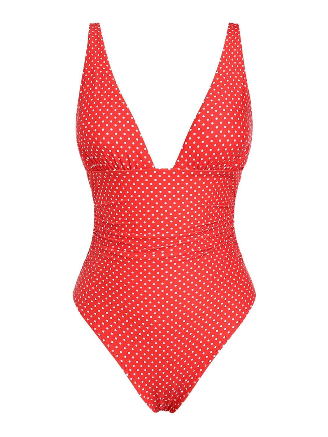 seamoly Vintage Striped Ruffles Trim Tied Plunging Neck One-Piece Swimsuit - Review, Price and Buying Guide
