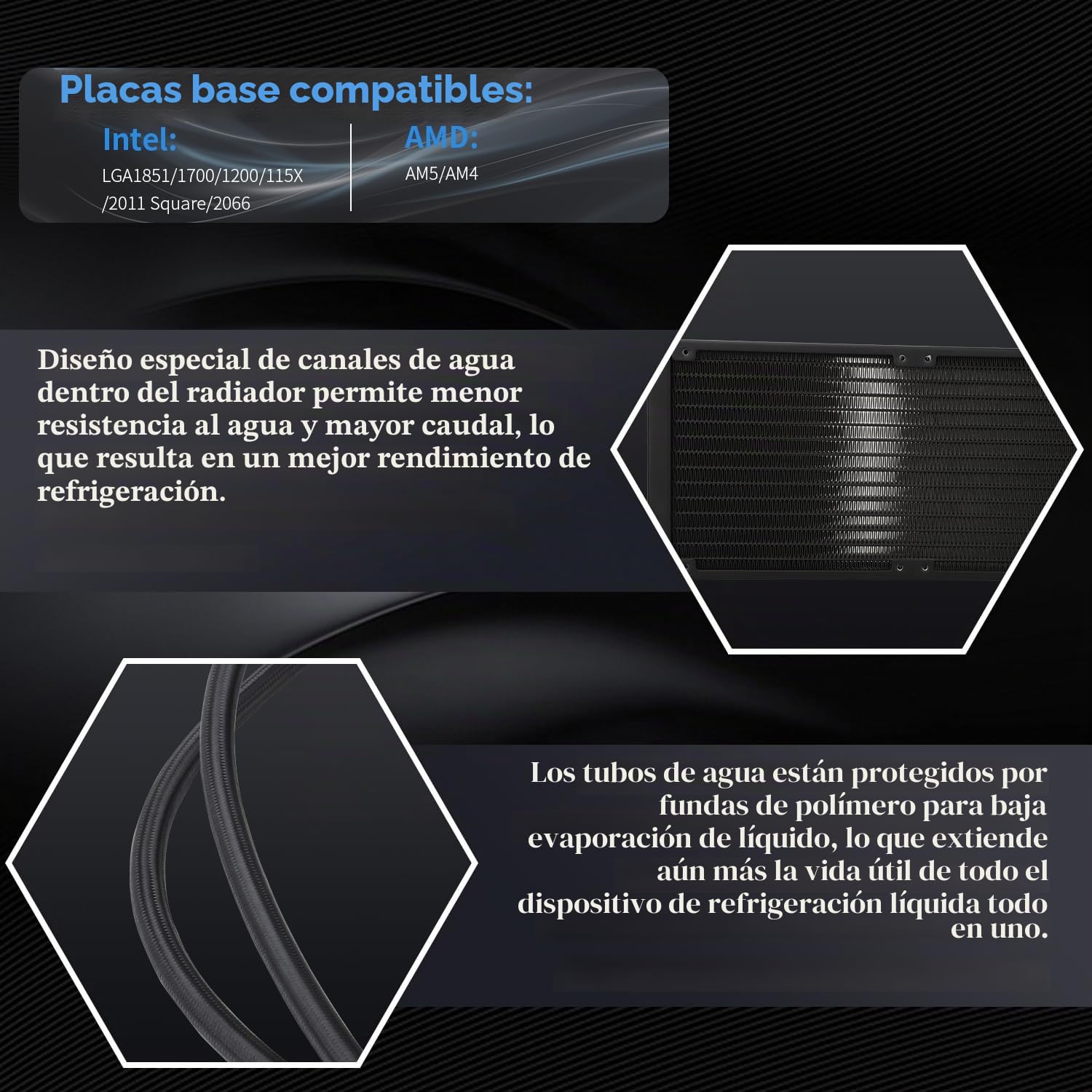 TR FW280 ARGB negro AIO CPU líquido refrigerante, pantalla LCD IPS con resolución 320 x 240, para AM4/AM5/Intel LGA1700/1851, pantalla LCD de absorción de sonido magnética de 2,4 pulgadas