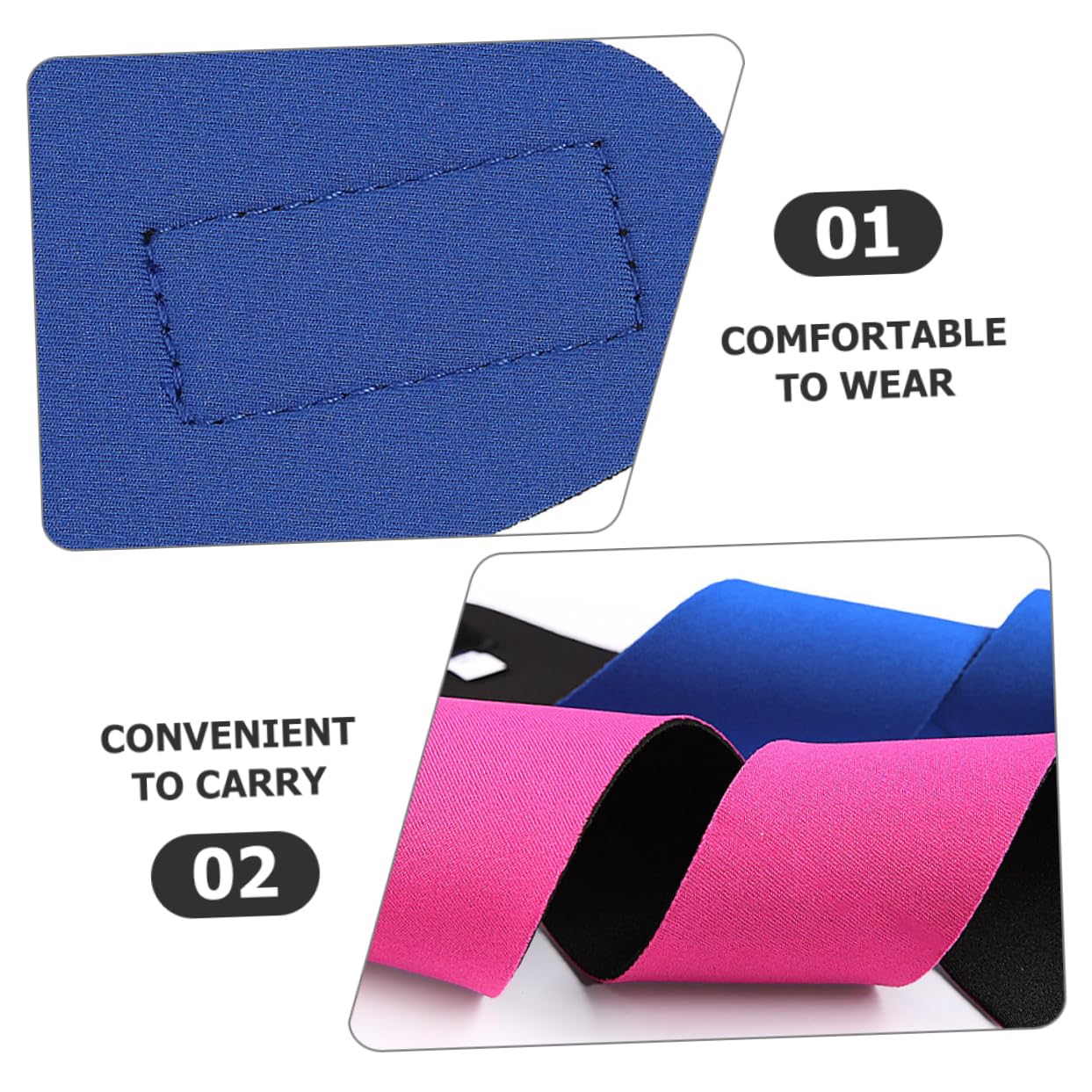 Ipetboom 2pcs Adjustable Swimming Ear Headbands Water Resistant Shower Ear Covers for Adults Sweat Absorbent Design and Deep Ideal for Swimming and Bathing