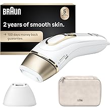 Braun IPL, Silk&middot;Expert Pro 5, IPL Hair Removal for Women and Men, Permanent Laser Hair Reduction At-Home, 2 Heads, Pouch, IPL5137