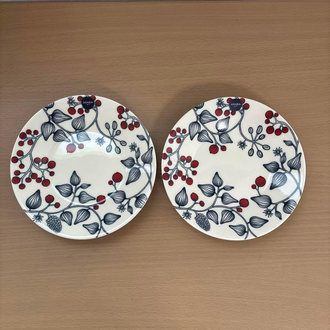 ARABIA ルノ フロストベリー プレート2枚 16.5㌢ scope アラビア ルノ