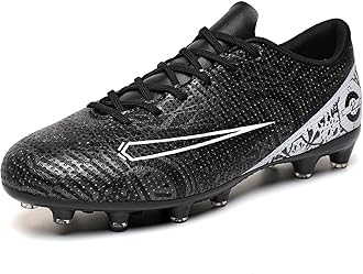 Soccer Cleats for Mens Womens Turf Soccer Shoes Indoor Footall Cleats High Ankle TF AG FG Football Boots Wide Training Sneaker