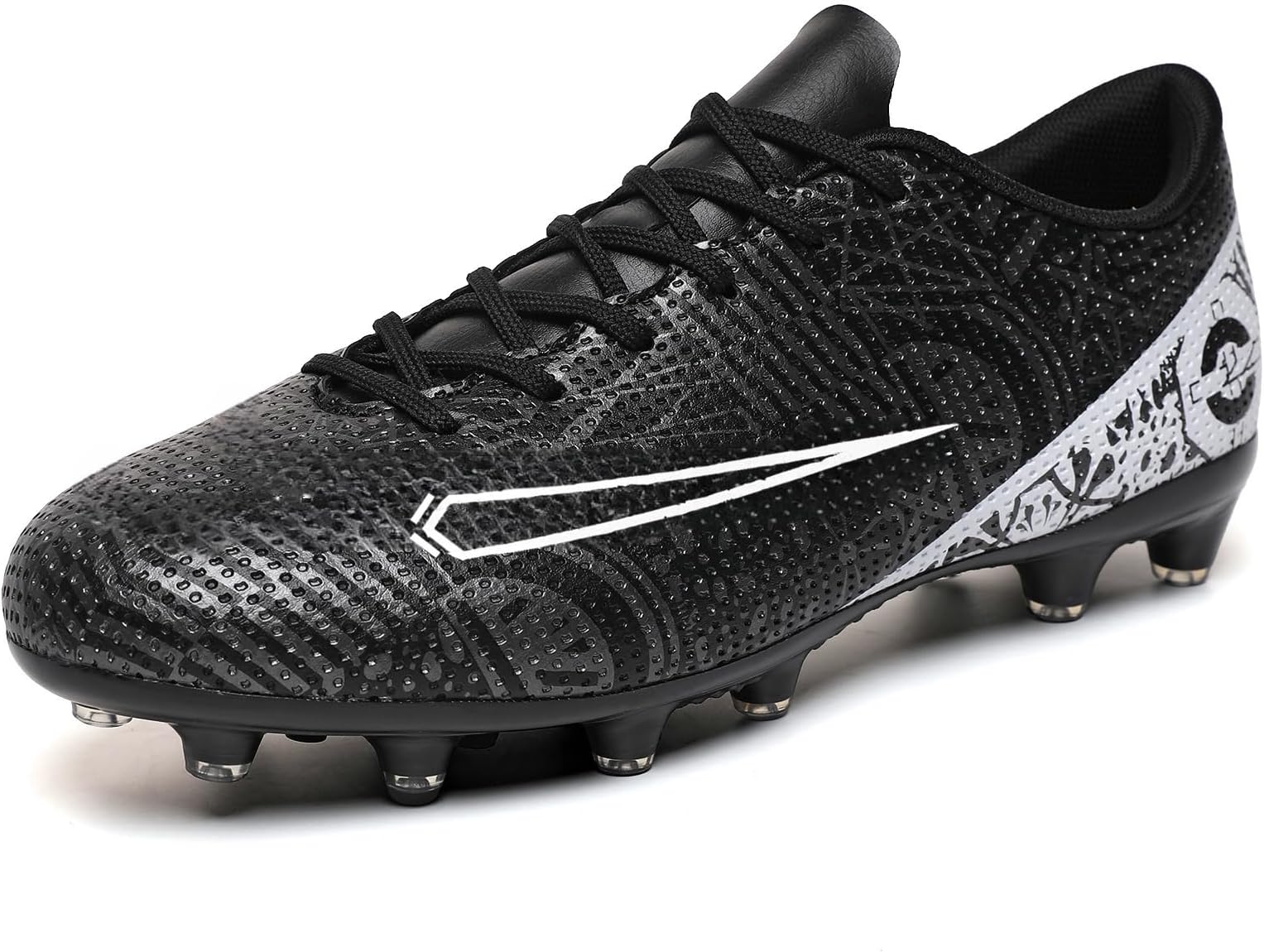 Soccer Cleats for Mens Womens Turf Soccer Shoes Indoor Footall Cleats High Ankle TF AG FG Football Boots Wide Training Sneaker