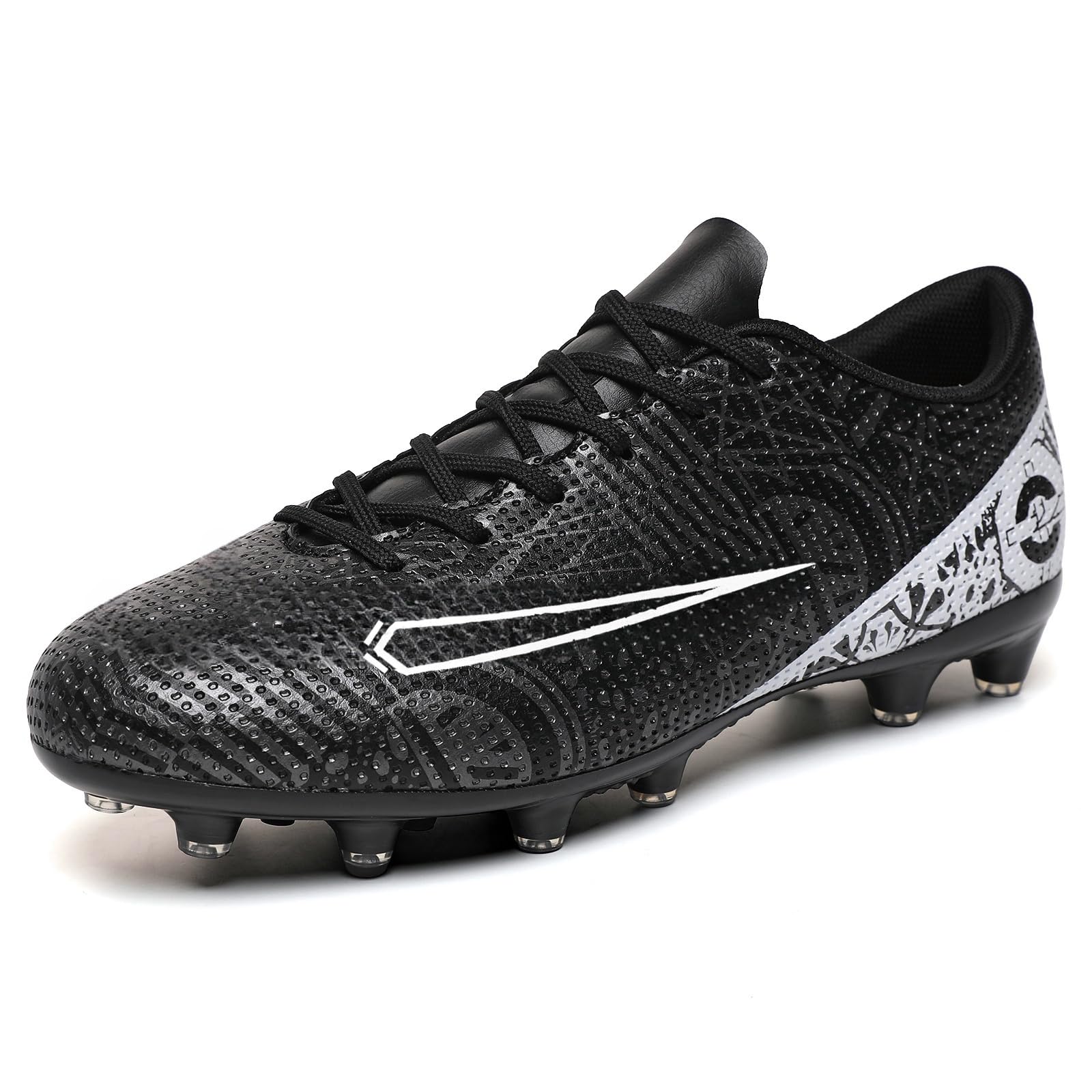 Soccer Cleats for Mens Womens Turf Soccer Shoes Indoor Footall Cleats High Ankle TF AG FG Football Boots Wide Training Sneaker