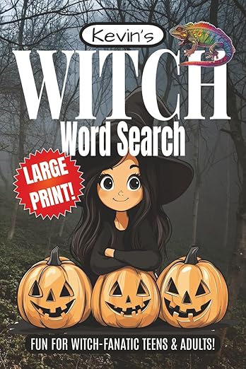 Witch Word Search Puzzle Book: Word Searches, with Easy to Read, Large ...