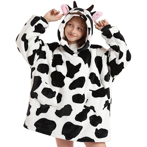 Zando Blanket Hoodie Wearable Blanket Kids Snuggie Toddler Oversized Comfy