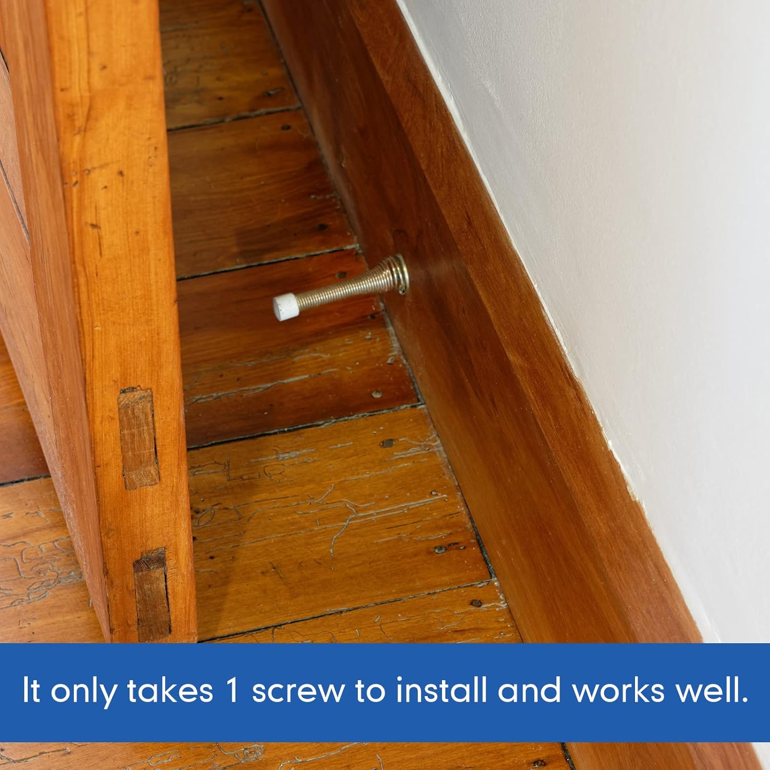 Newwiee 60 Pack Spring Door Stopper Bulk with Rubber Bumper 3.35‘' Flexible Spring Heavy Duty Wall Door Stop Low Mounted for Home Bedroom Bathroom (Silver)