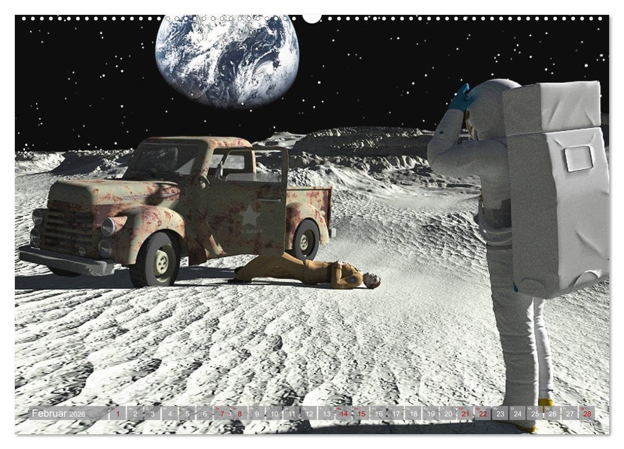 Science Fiction Visionen (hochwertiger Premium Wandkalender 2026 DIN A2 quer), Kunstdruck in Hochglanz: Ein neuer Science Fiction Kalender der fantastischen Art. (CALVENDO Kunst)