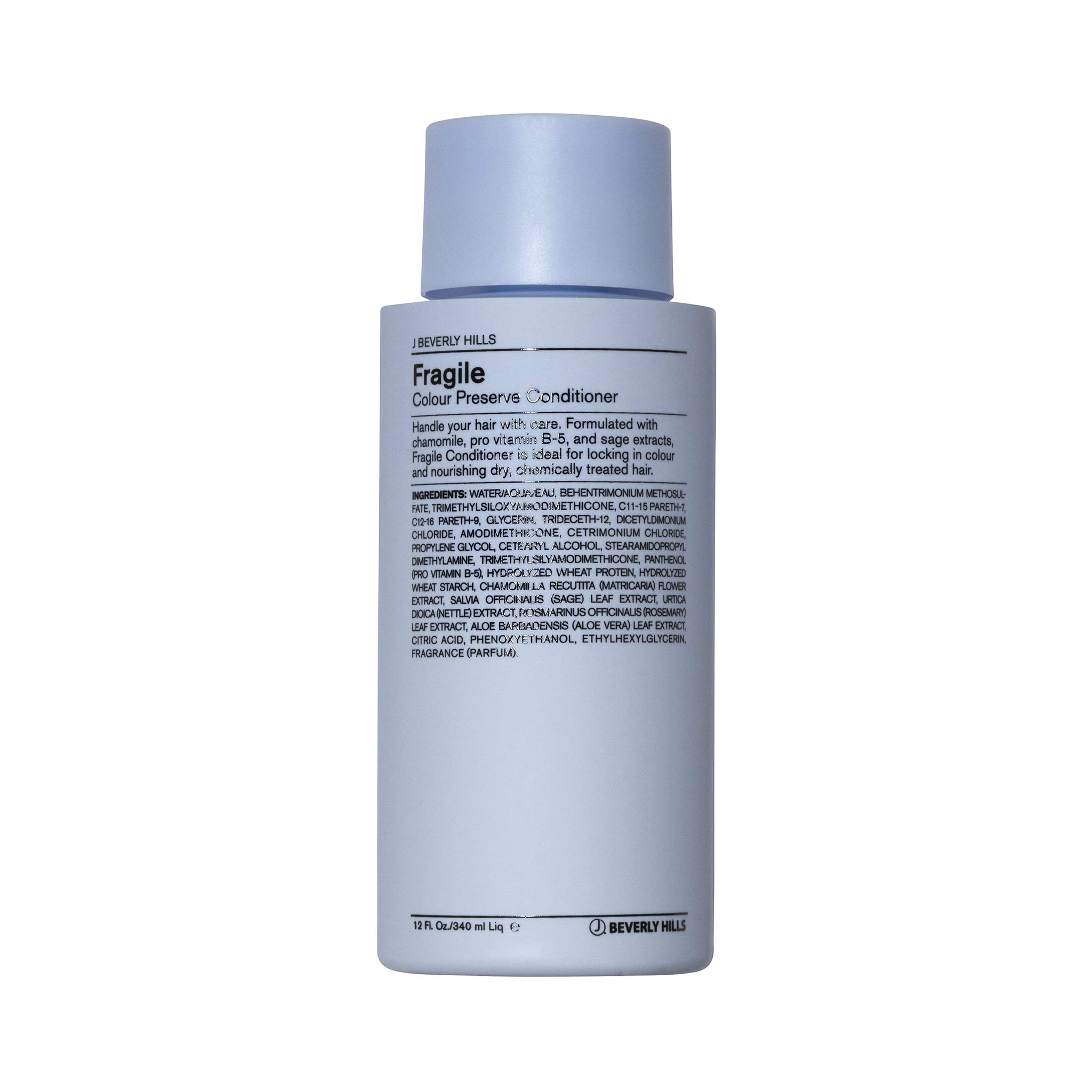 J Beverly Hills Blue Fragile Colour Preserve Conditioner with Chamomile for Split Ends, (3 Oz, 12 Oz, 32 Oz)