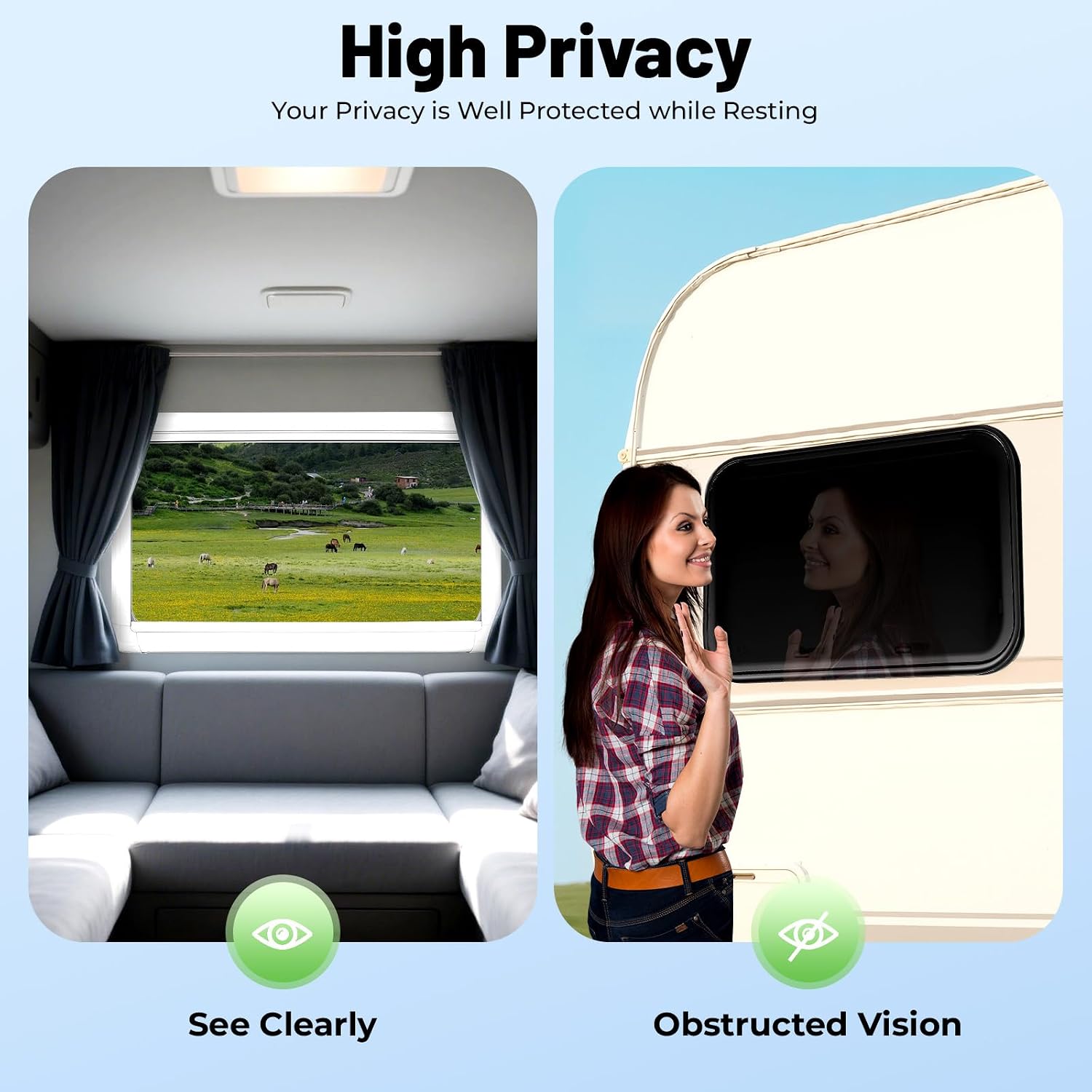 RV Window 36” W X 22” H Replacement Camper Window Ultra Thick Tempered Glass Camper Emergency Window with Trim Kit opens and closes 65° angle Easy Installation for RV Cargo Trailer