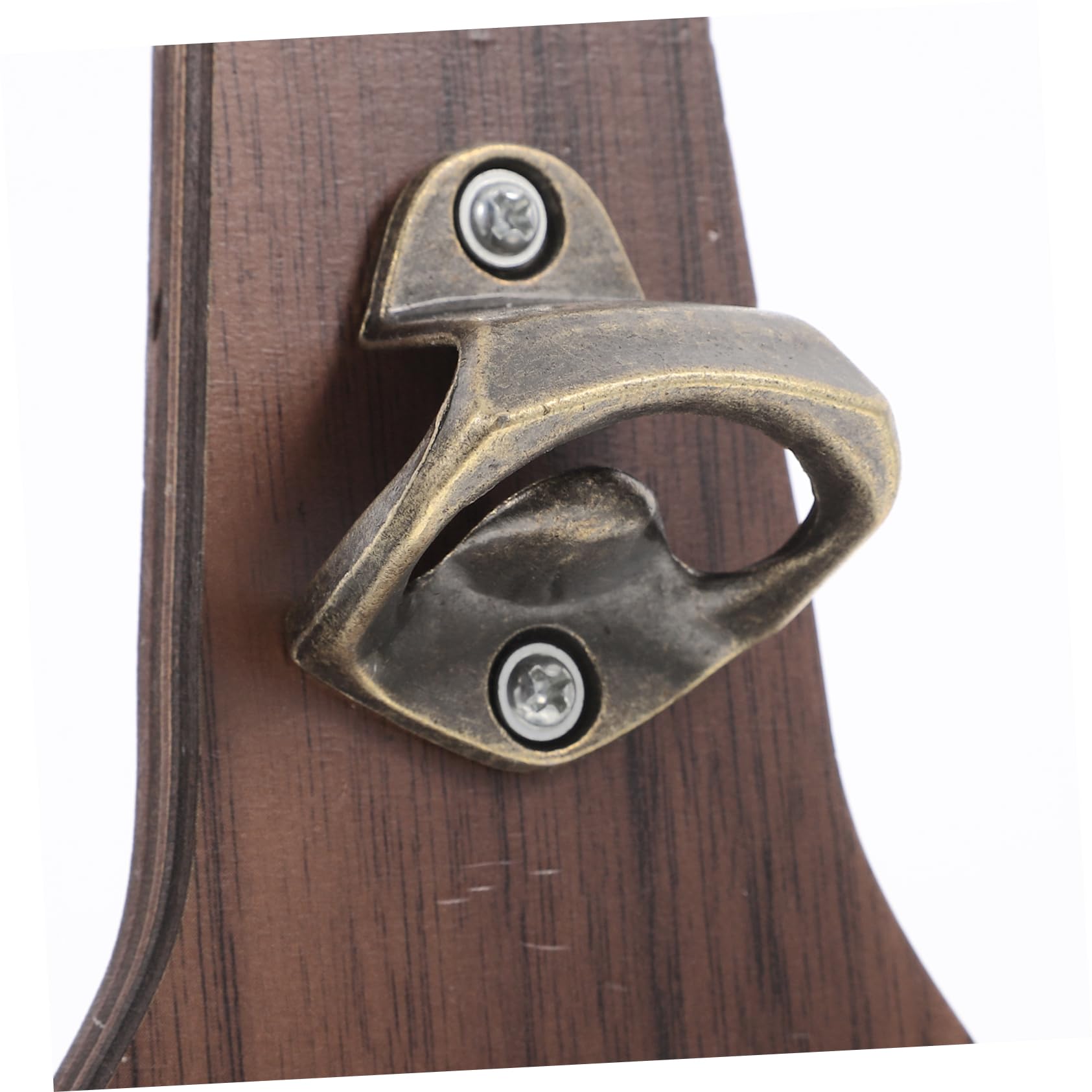 TOPBATHY 4stücke Wandmontierter Holz-flaschenöffner Mit Kronkorkenauffangbehälter Vintage Design Für Bierliebhaber Für Bar Küche Oder Partys Installieren