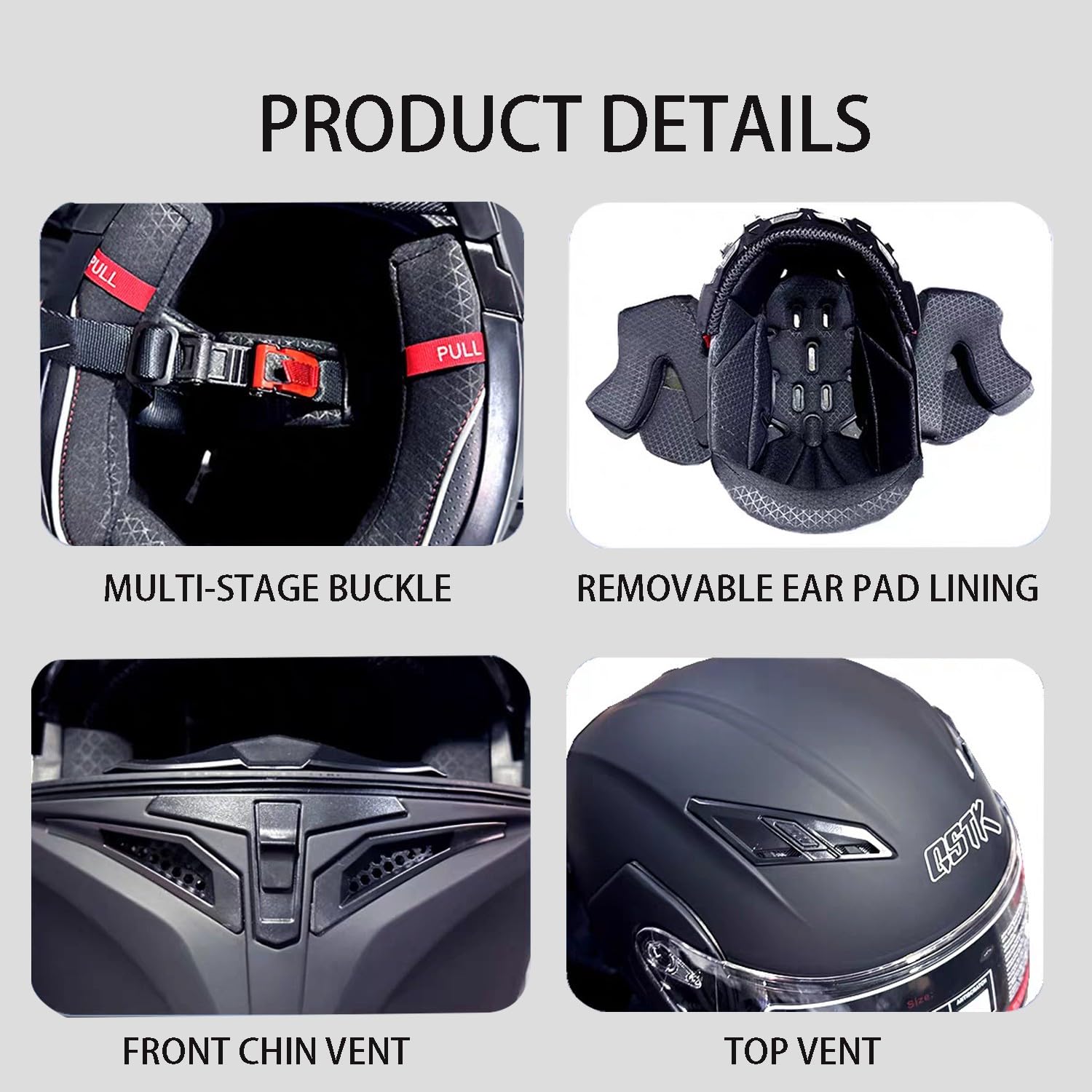 Casco De Moto Modular Bluetooth, Casco Abatible Guantes Táctiles Calientes, ECE Homologado Casco Abatible con Doble Visera Antivaho, Ventilación, Adultos Hombres Mujeres H,2X-Large
