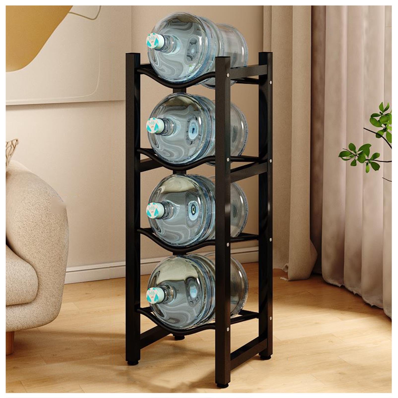 Estante dispensador de agua resistente para oficina, hogar, garaje y restaurante, estante de almacenamiento de botellas de cocina, para soluciones eficientes de nización y ahorro de espacio