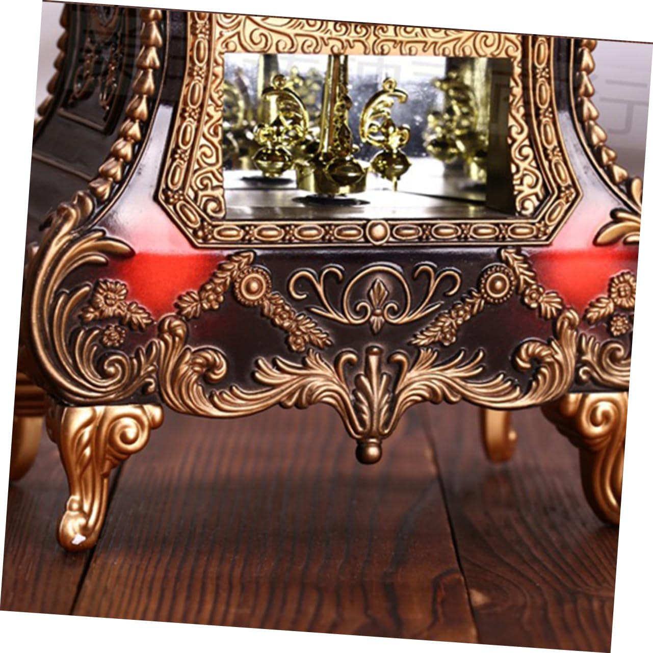 Reloj De Mesa Decorativo De Estilo Europeo con Campana Musical Reloj Sobremesa Sin Pilas para Sala Dormitorio Y Oficina Diseño Creativo Y Material Plástico Resistente
