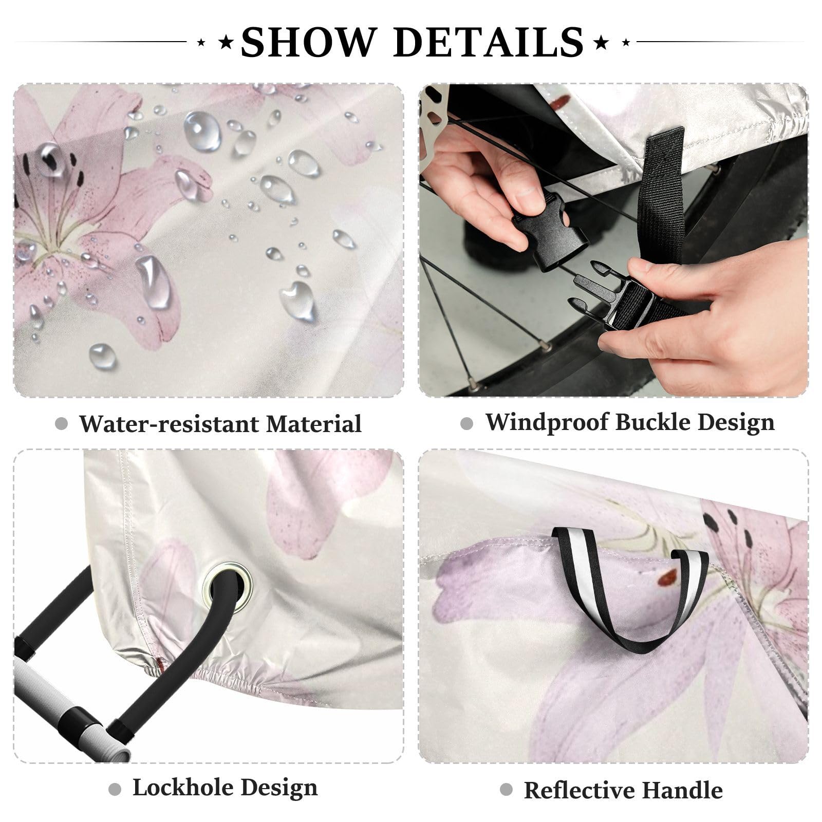 Housse de vélo en polyester imperméable, isolation thermique