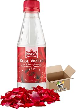 Rose Water Bottles 1x310ml | Food Grade Rosewater Essence For Cooking, Baking, Hair, Skin & Face Toner Grocery King