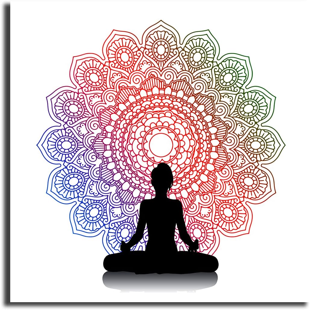 Wall Sticker Posters, Yoga Poses Posters (18X12 inches) Yoga Asan for Full Body, Workout, Mediation Quotes, Yoga Studio, Hall, Big Size. Q64