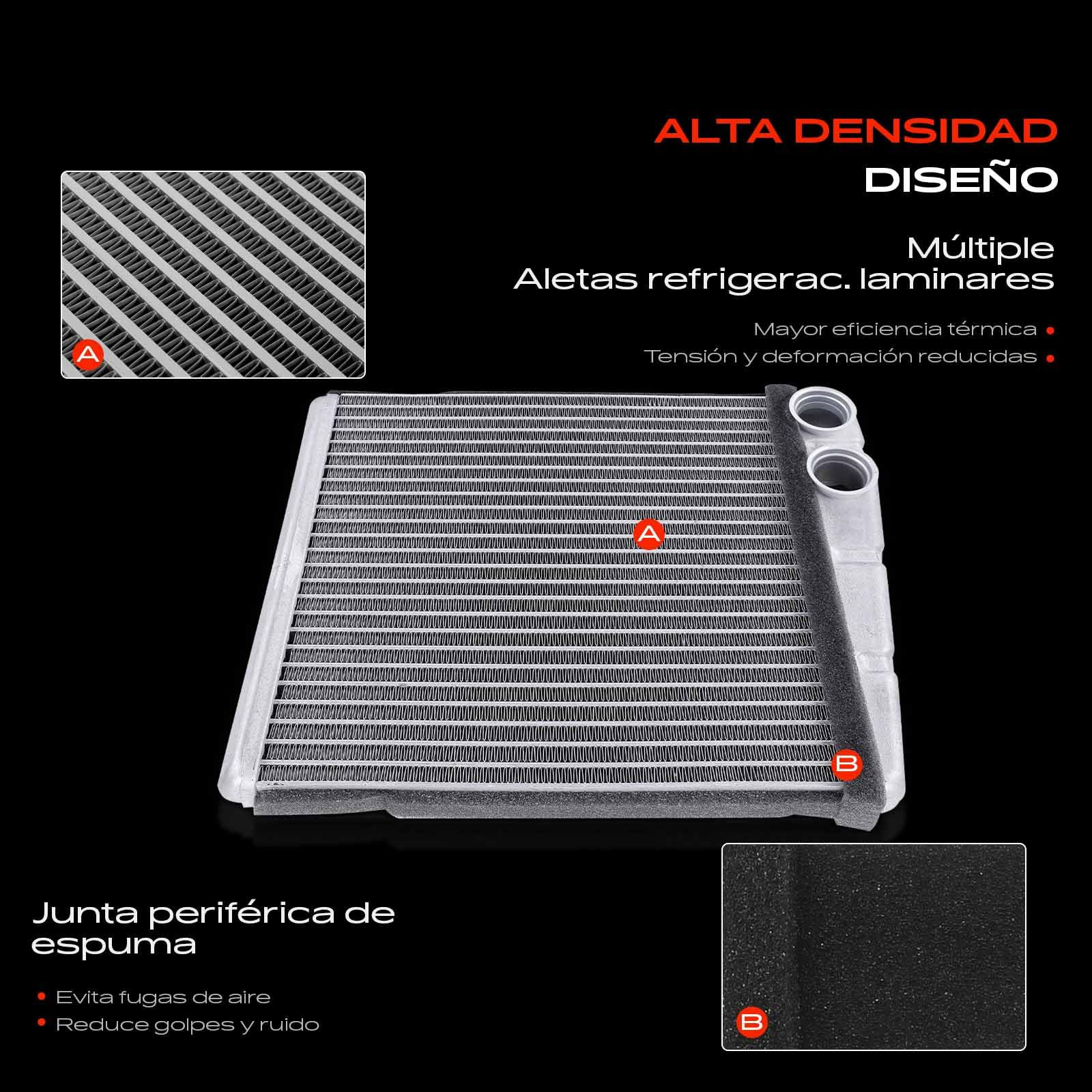 Frankberg Intercambiador de calor 1K0819031 | Compatible con: Altea XL 5P5 5P8, T.o.u.r.a.n 1T1 1T2, Golf Plus 521 5M1, O.c.t.a.v.i.a II 1Z3, TT 8J3