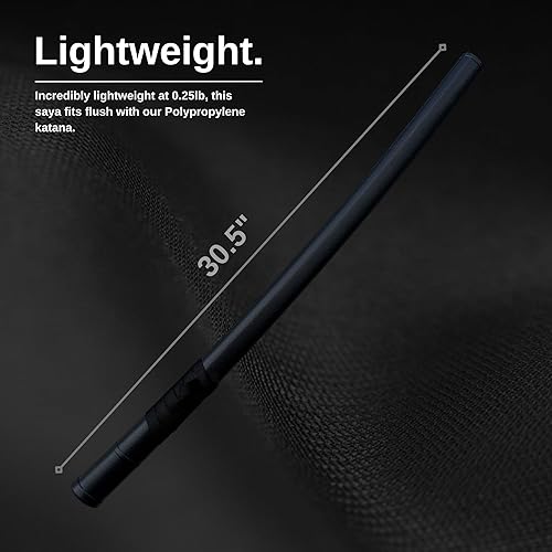 Miniatura 5 de E-BOGU Equipo de espada de entrenamiento de polipropileno para artes marciales (39") con vaina negra de Saya