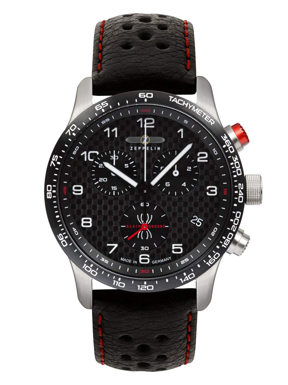 ZeppelinLeather Analog Black Dial Men Watch-72944, Black Band