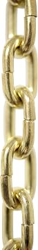 RCH Hardware CH-S53-14-PB-10 |12 Gauge Decorative Solid Steel Standard Link Fixture Chain | 10 Foot Increments |Polished Brass Finish