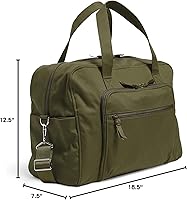 Vista 6 de Vera Bradley - Bolsa de viaje de fin de semana Weekender de algodón para mujer