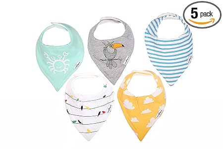 Infancy Dreams Bandana Baby Bibs For New Born Baby - Bird Edition (0-12 Months)