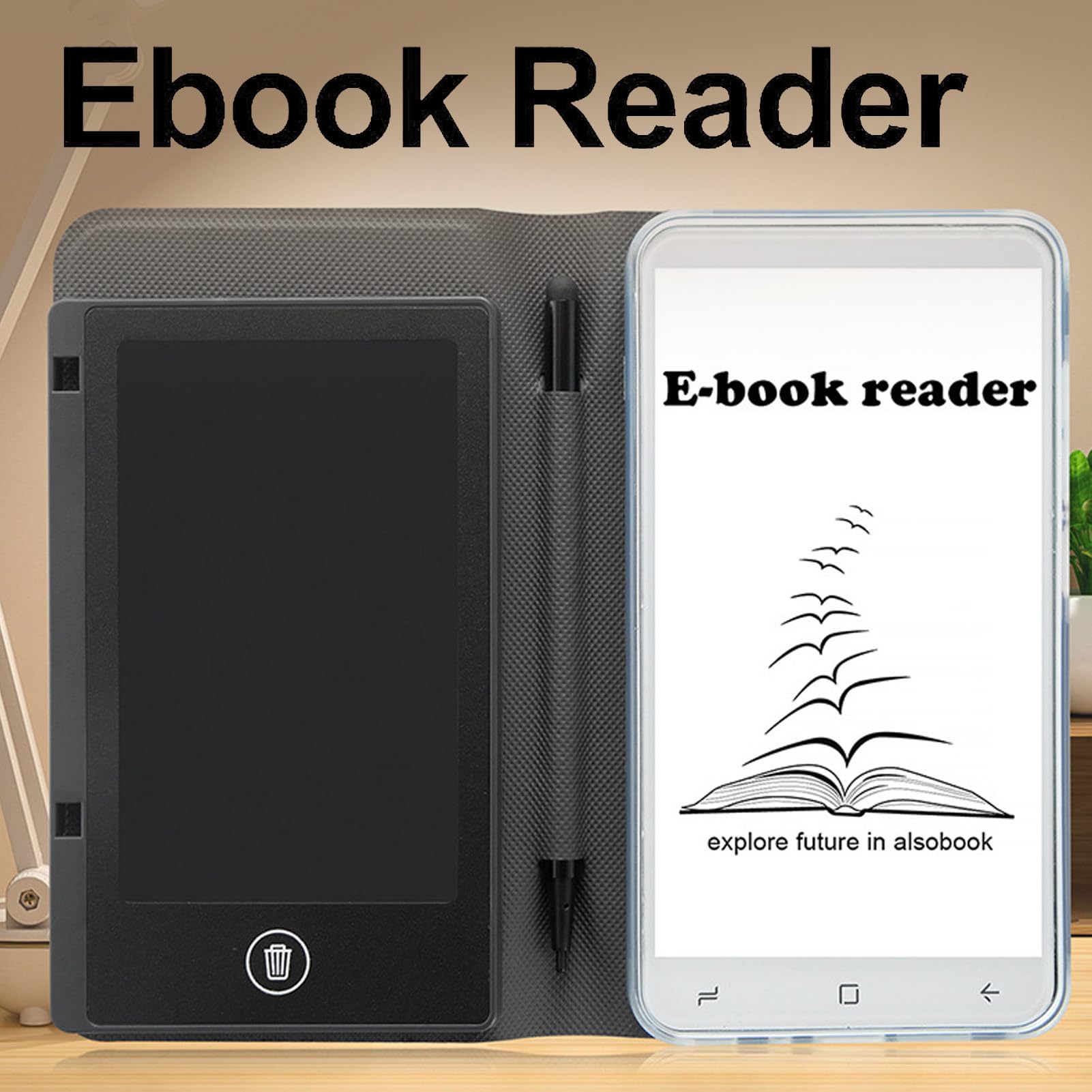 5 Inch E Book Reader, WiFi Android 5.1 Touchscreen E Readers, Capacitive Screen PDF Reader with Handwriting Board, 1GB 8GB Storage
