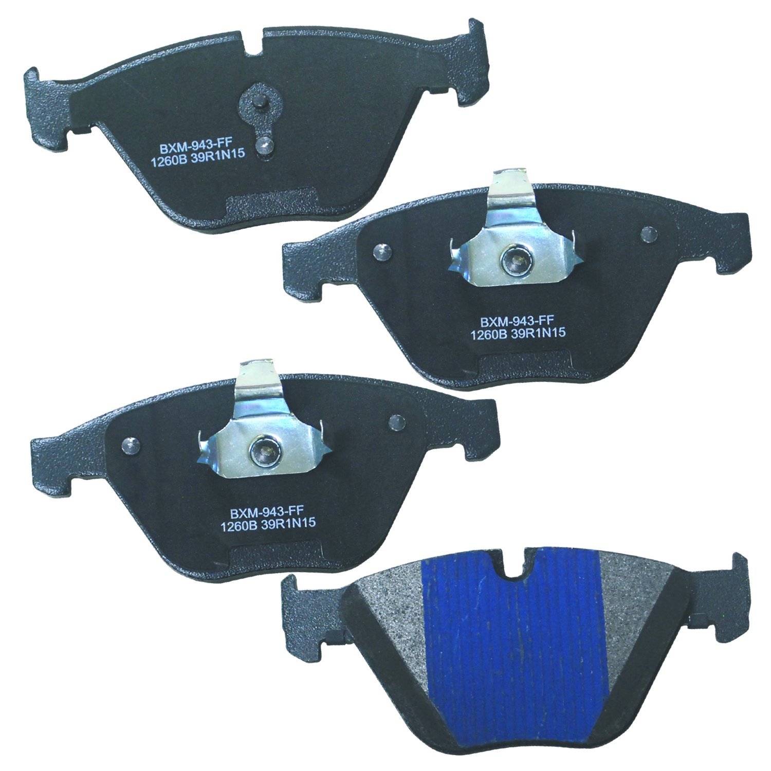 Bendix Premium SBM1260B Semi-Metallic Front Brake Pads for BMW 335d 2011, 335is 2013, X1 2014, Z4 2012-2011, Z4 2016-2015