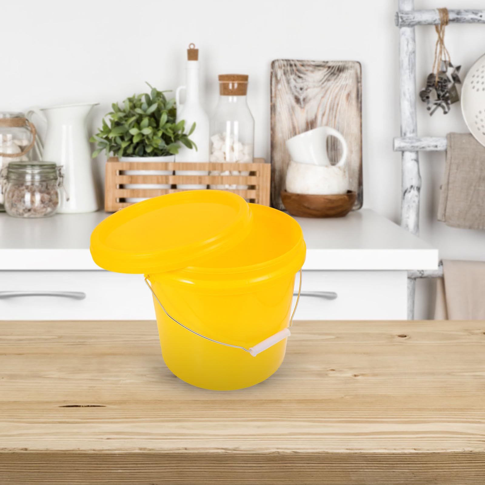 VALICLUD Cubo de Fermentación de 10L Apto para Alimentos Plástico Seguro Tapa Hermética y Asa para Elaboración Casera de Vino Cerveza y Fermentados Domésticos