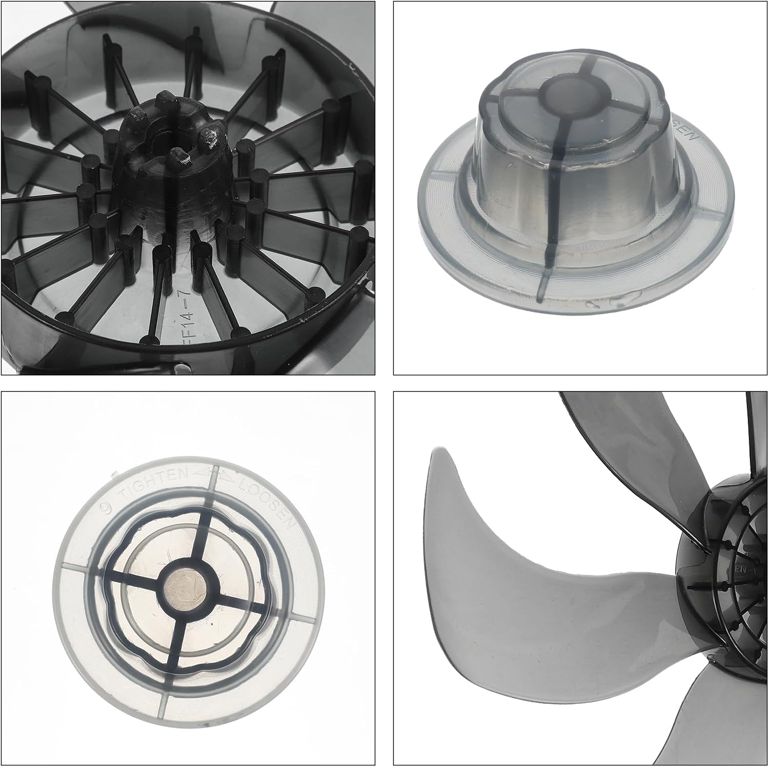 Veemoon Fan Silent Fan Electric s for Home Ceiling Parts Silent Blades Plastic 20 Inch Box Electric Leaves for Table Universal Blades