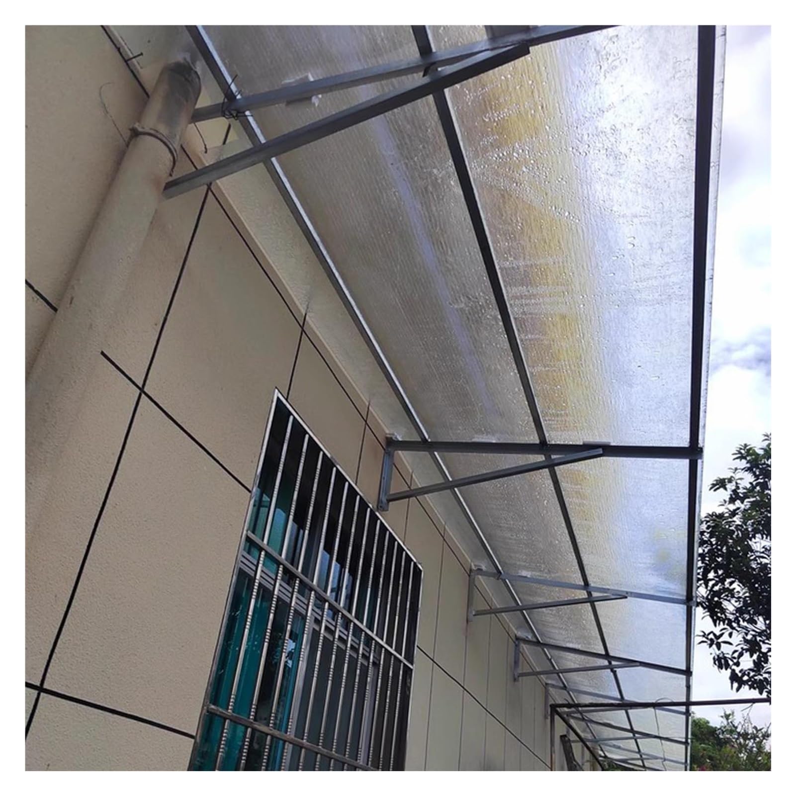 Panneaux de toiture transparents en rouleau de 1x15m et 0,8 mm pour l'aménagement extérieur