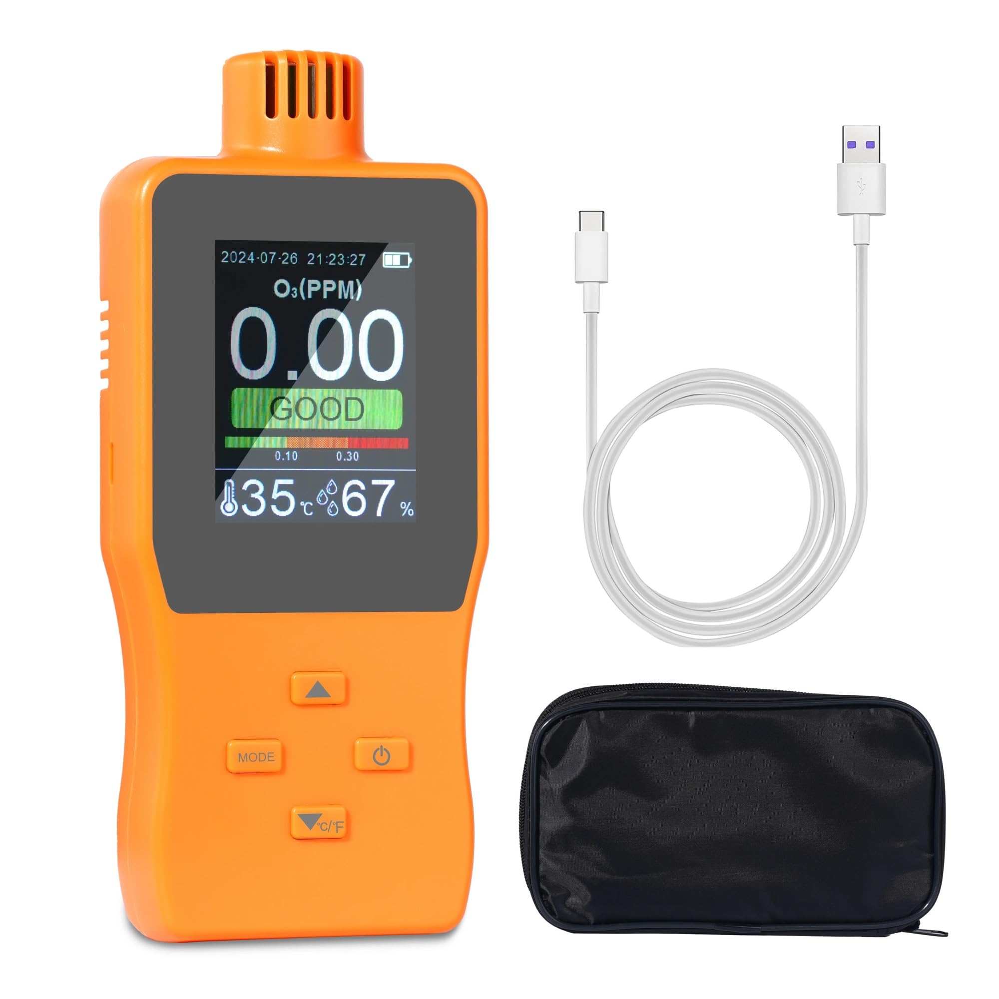 Mesure fiable d'ozone avec cet appareil 3-en-1 à stockage de données