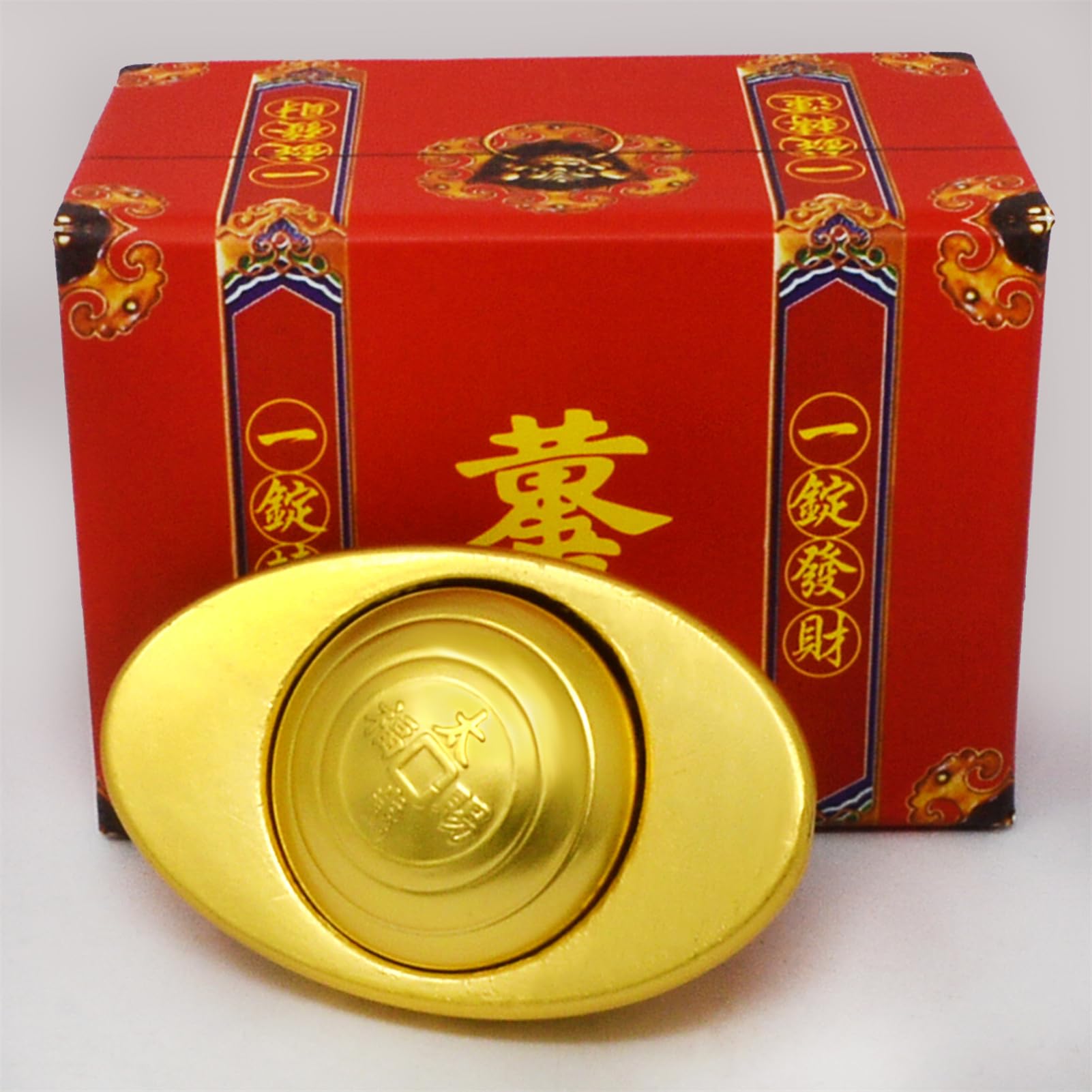 Amazon.co.jp: Fengshuibringluck 元宝 中国古銭 財運 ビジネス 置物
