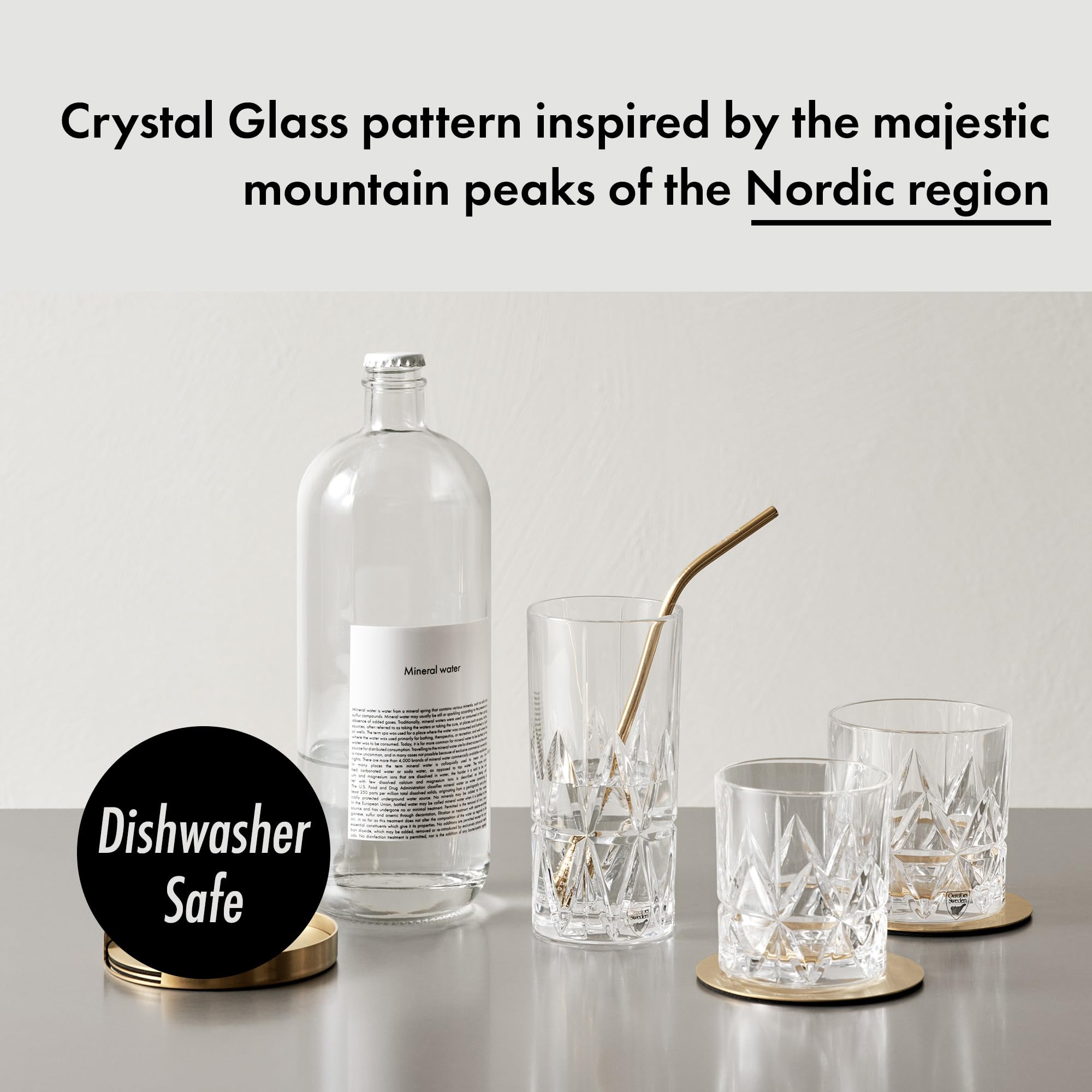 Amazon.com | Orrefors Peak DOF/Tumbler/OTR, Set of 4: Old