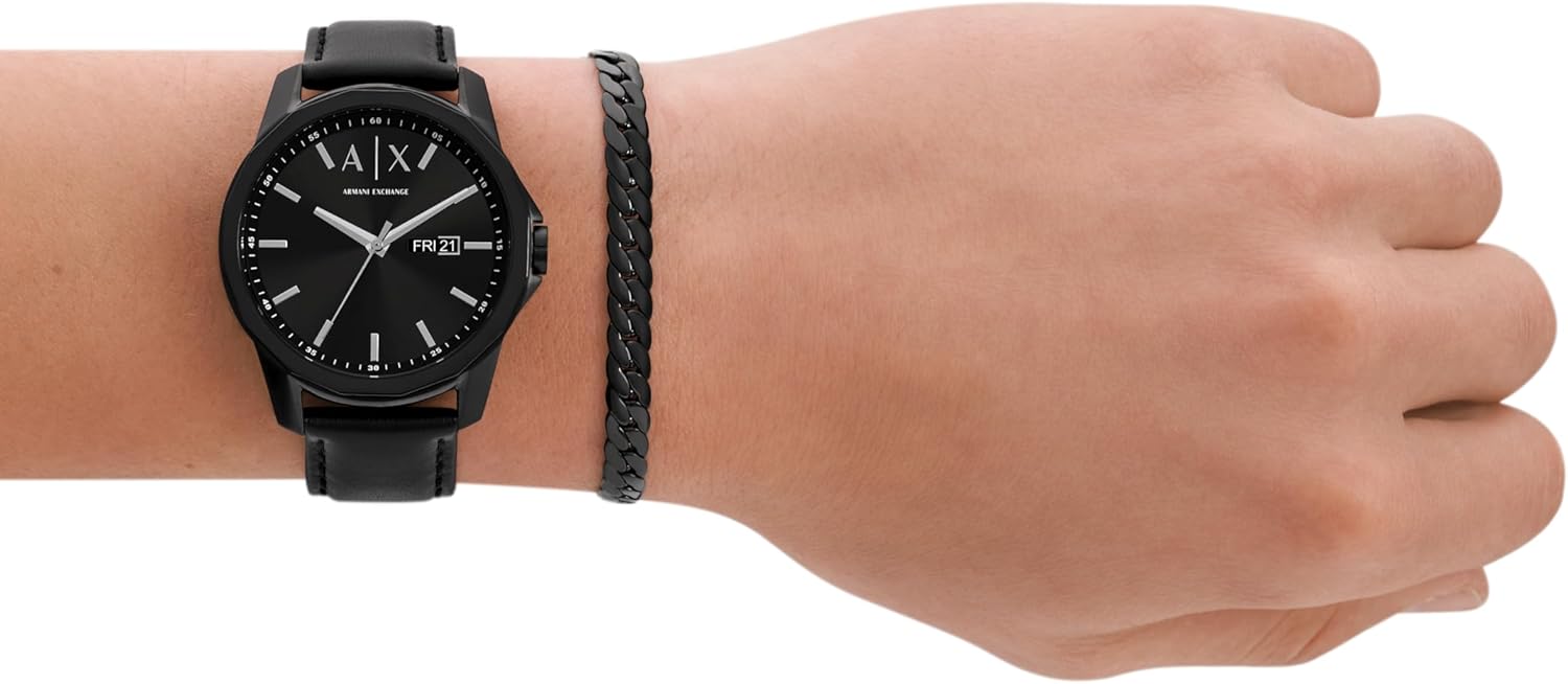 A|X Armani Exchange Chronograph Dress Watch for Men with Stainless Steel, Silicone or Leather Band - Image 5