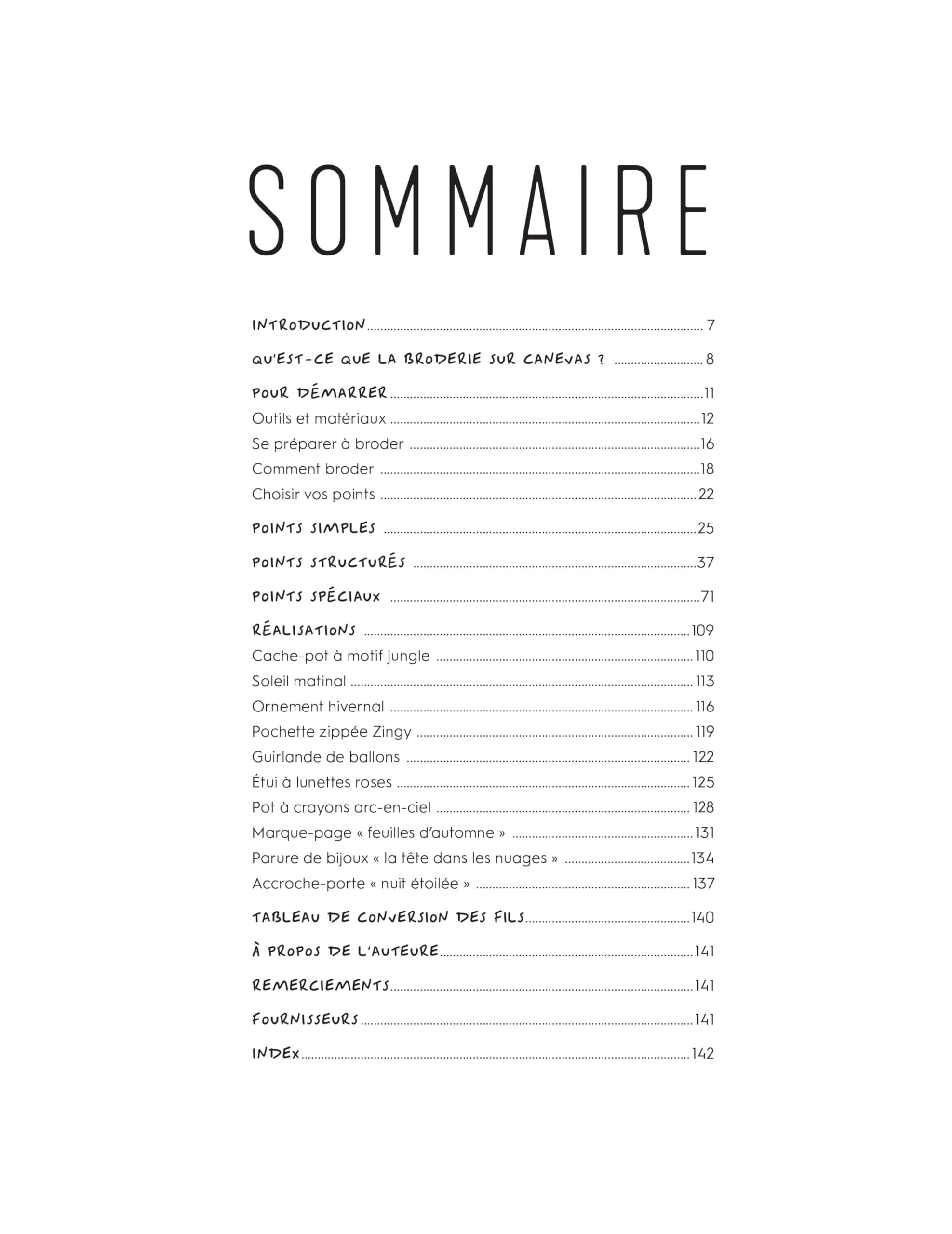 Broderie sur canevas - Un broderie de points contemporains