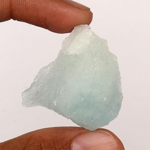 Miniatura 3 de GEMHUB Piedra preciosa suelta áspera de 55.05 CT Aqua Sky Aquamarine Crystal Certified Rock Loose Gemstone 100% Natural Aquamarine Gema curativa