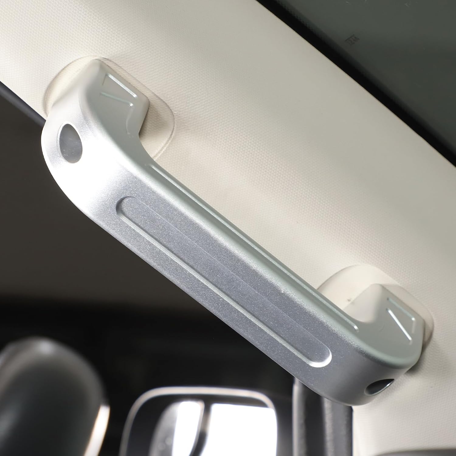 Car A-Pillar Grab Handle Replacement Kit Compatible with Nissan Titan 2016-2024, Aluminum Alloy Car Grab Handle Driver and Passenger Assist Handle Interior Accessories (Silver)
