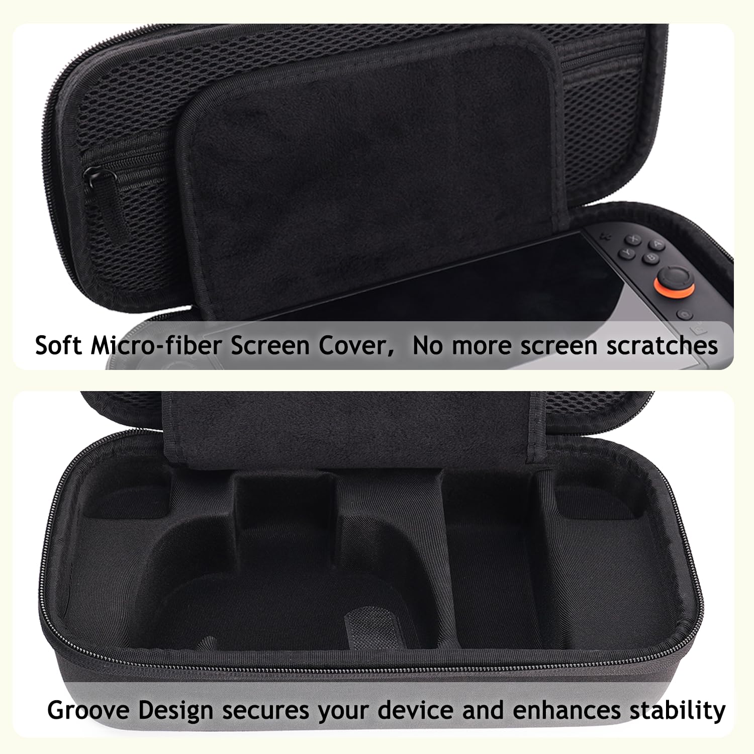 SOTY Switch Carrying Case for Nintendo Switch 2 with 12 Game Card Slots,Portable Hard Shell Pouch Carrying Travel Game Bag for Switch 2 Console & Accessories - Image 5