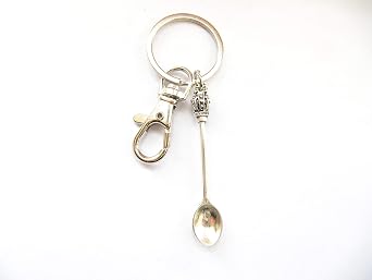 Spoons keychain, Spoonie Jewelry, Spoon Charm,Husband keychain Husband Best Gift keychain,Simple keychain,