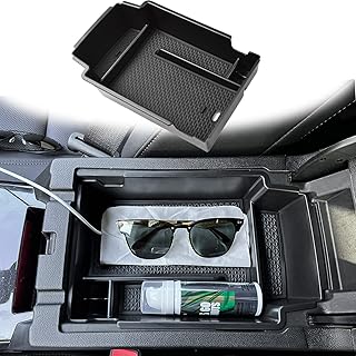 Blazer Center Console Organizer Compatible with Chevrolet/Chevy Blazer 2019 2020 2021 2022 2023 2024 Accessories, Insert Tray Armrest Secondary Storage Box, Black
